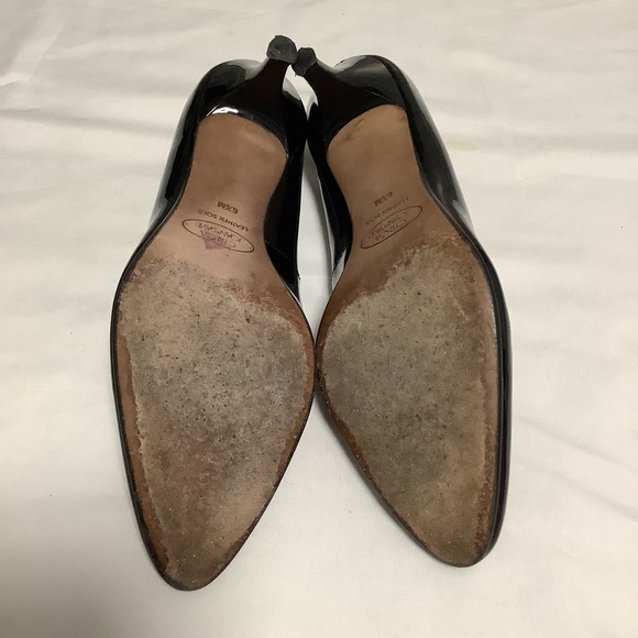 Circa Joan & David Black Patent Leather 2” heels pointed shoes 6.5 - Picture 5 of 10